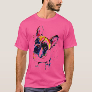 Camiseta El Bulldog francés divertido y colorido, amante de