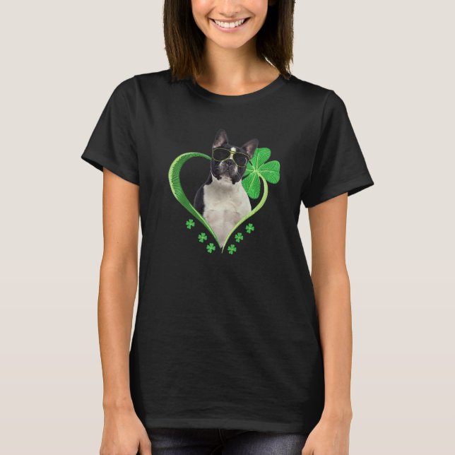 Camiseta El Bulldog francés Patrick S Day Perro Lover Graci (Anverso)