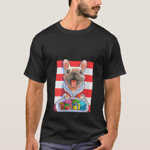 Camiseta El Bulldog francés Santa Claus Navidades Navidad C