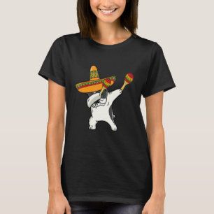 Camiseta El Bulldog francés Sombrero Mexicano Cinco De M