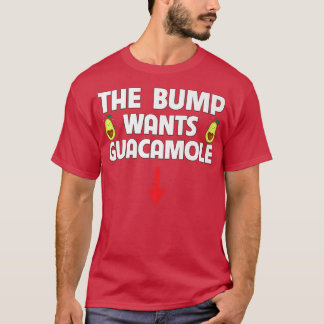 Camiseta El bulto quiere guacamole aguacate de comida antes