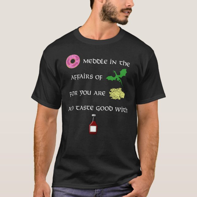 Camiseta El buñuelo se entromete en los asuntos de los (Anverso)