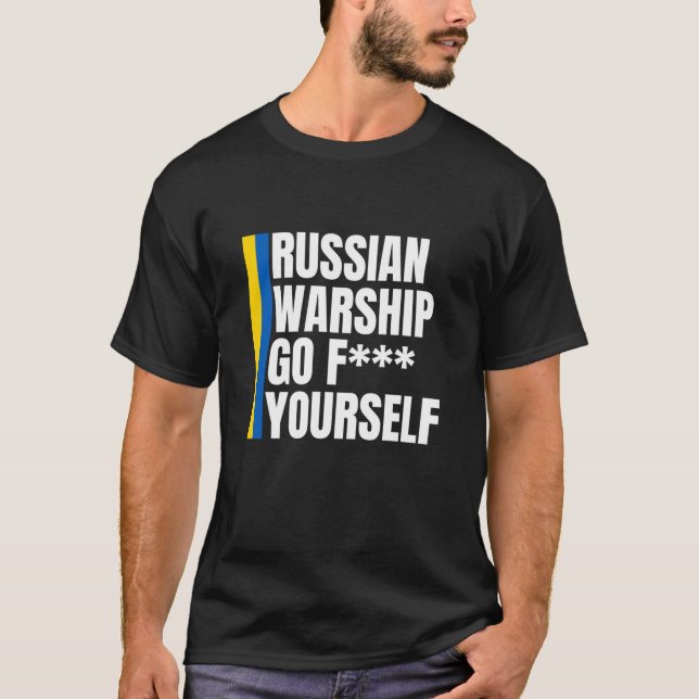 Camiseta El buque de guerra ruso se vuelve esencial (Anverso)