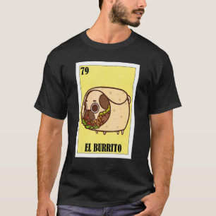 Camiseta El burrito de la comida mexicana