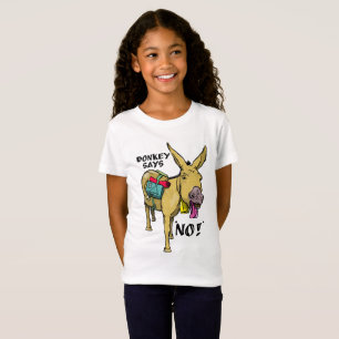 Camiseta ¡El burro gracioso dice que no!