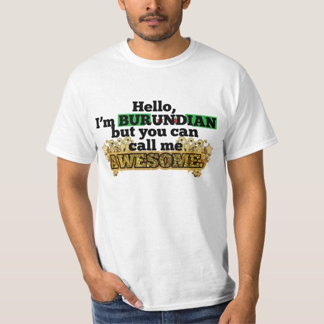 Camiseta El Burundian, pero me llama impresionante (Anverso)