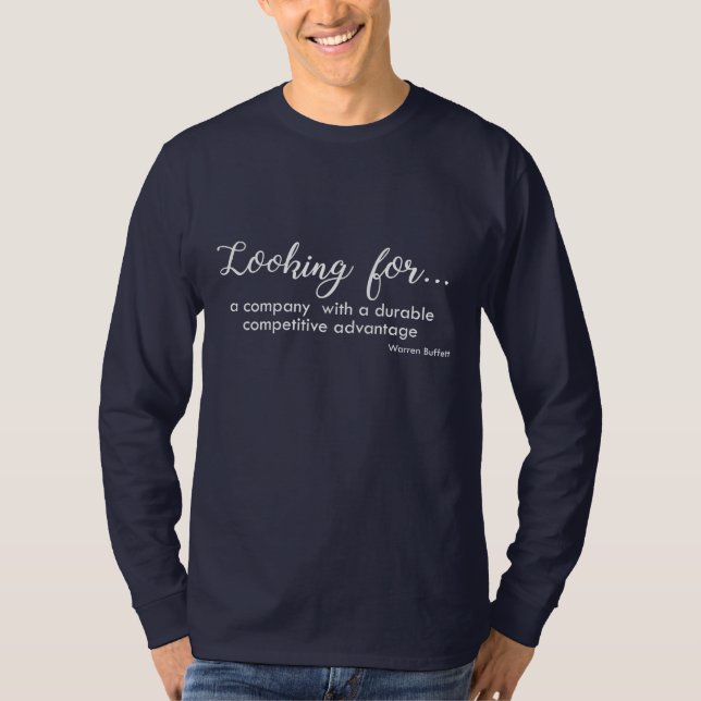 Camiseta El buscar… - Warren Buffett (Anverso)