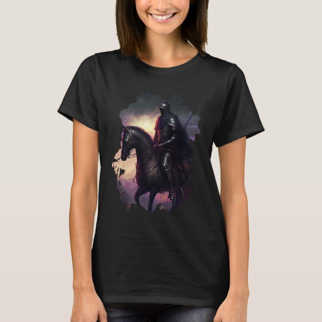 Camiseta El caballero amenazador de la noche (Anverso)