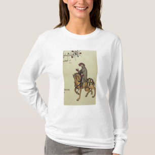 Camiseta El caballero, detalle del facsímil de