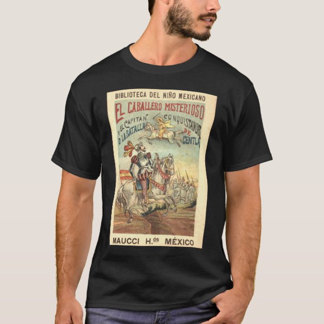 Camiseta El caballero misterioso y el casquillo del (Anverso)