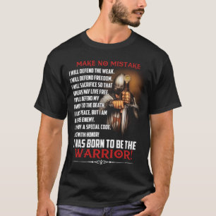 Camiseta El Caballero Templario No Cometió Un Error Al Cruz