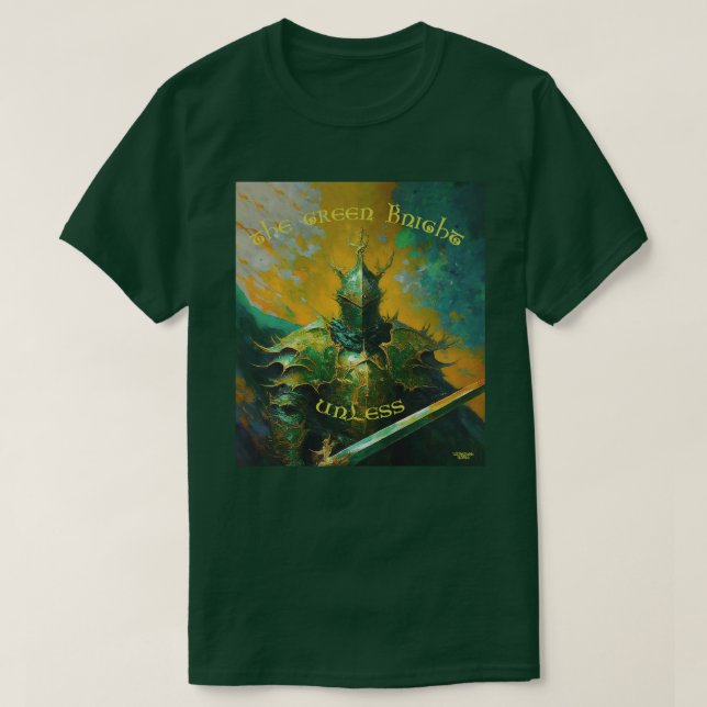 Camiseta El caballero verde a menos (Diseño del anverso)