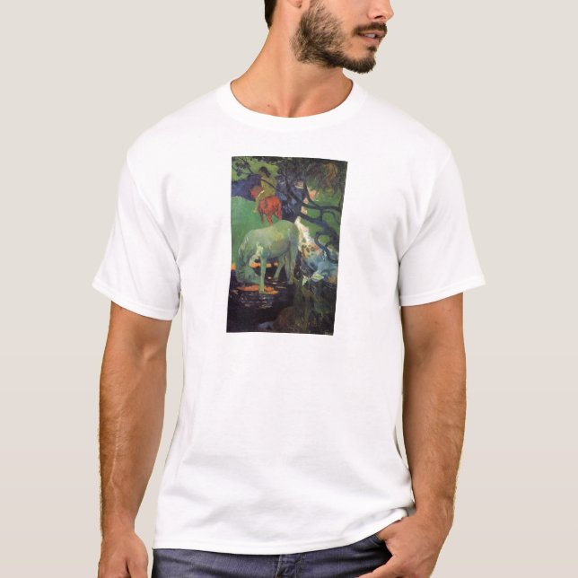 Camiseta El caballo blanco de Paul Gauguin (Anverso)