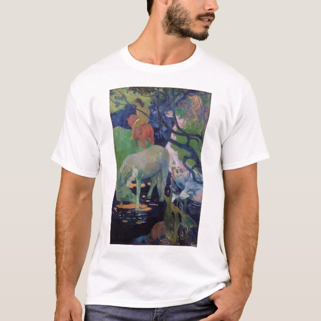 Camiseta El caballo blanco, Gauguin (Anverso)