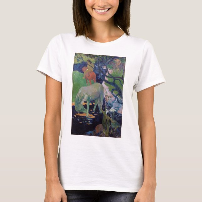 Camiseta El caballo blanco, Gauguin (Anverso)