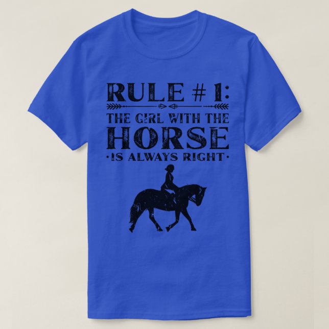 Camiseta El Caballo chica Siempre Es El Rider Ecuestre Corr (Diseño del anverso)