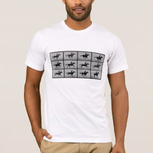 Camiseta El caballo corriente de Muybridge