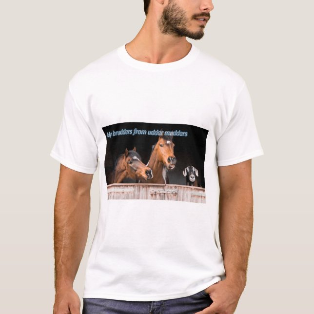 Camiseta El caballo divertido de Memes del caballo (Anverso)