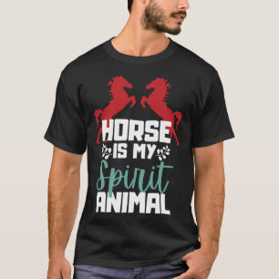 Camiseta El caballo es mi animal espiritual para el animal