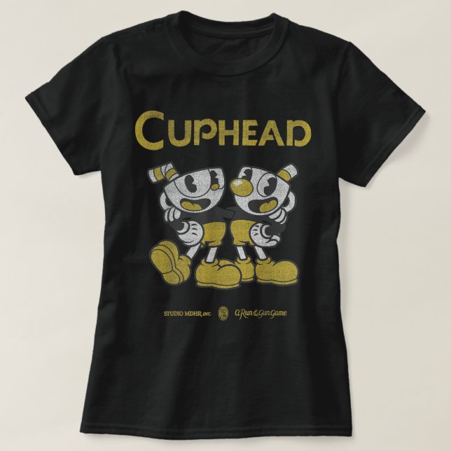 Camiseta El Caballo Y El Mugman Best Buds Gold Se Suma (Diseño del anverso)