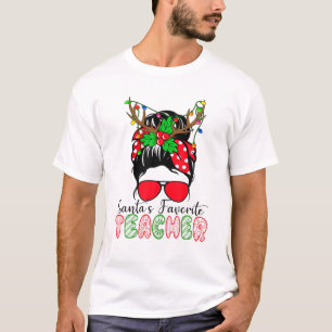 Camiseta El cabello desordenado de un bollo- Te favorito de