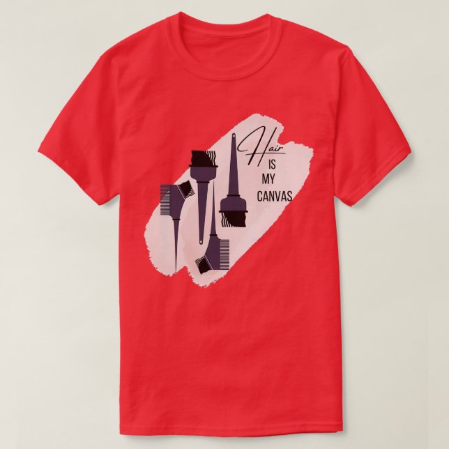 Camiseta El cabello es mi lienzo (Diseño del anverso)