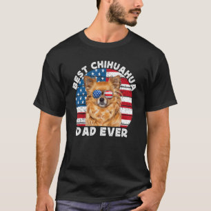 Camiseta El cabello largo de Chihuahua Dad Chiwawa Dog Amer