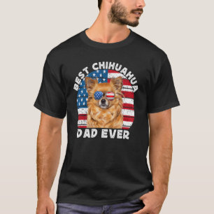 Camiseta El cabello largo de Chihuahua Dad Chiwawa Dog Amer