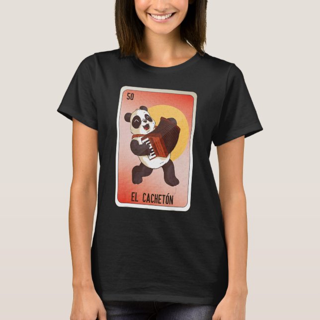 Camiseta El Cacheton Mexican Slang Lottery Bingo Cards (Anverso)