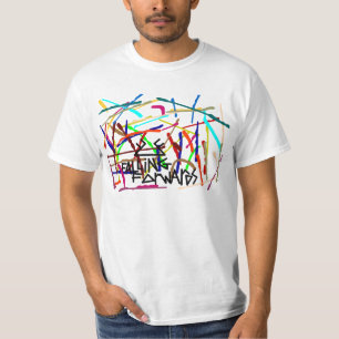 Camiseta el caer remite la salpicadura de la pintura