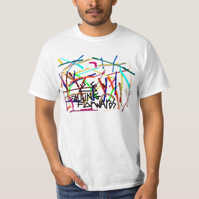 Camiseta el caer remite la salpicadura de la pintura (Anverso)