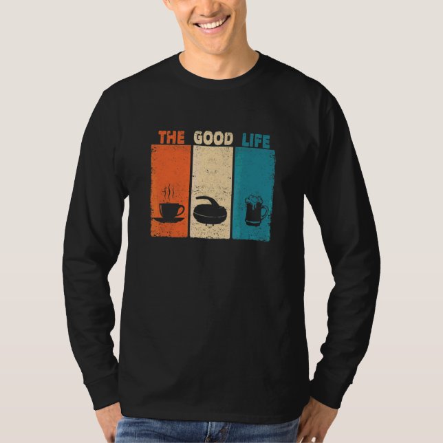 Camiseta El café Curling Beer Winter Sports Curler The Good (Anverso)