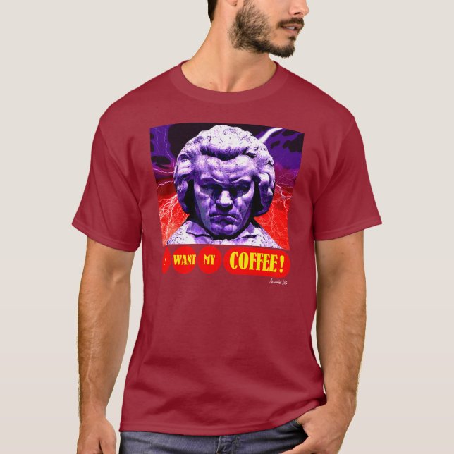 CAMISETA EL CAFÉ DE BEETHOVEN (Anverso)