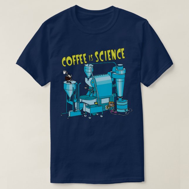 Camiseta El Café Es Ciencia (Diseño del anverso)