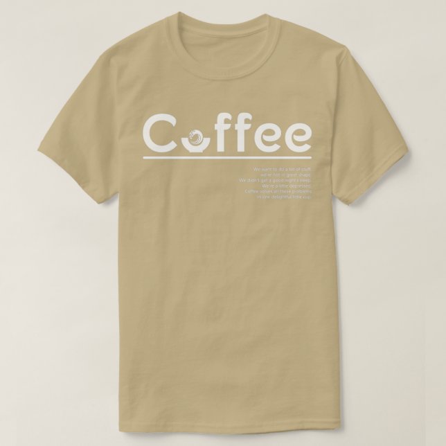 Camiseta El café es el mejor (Diseño del anverso)