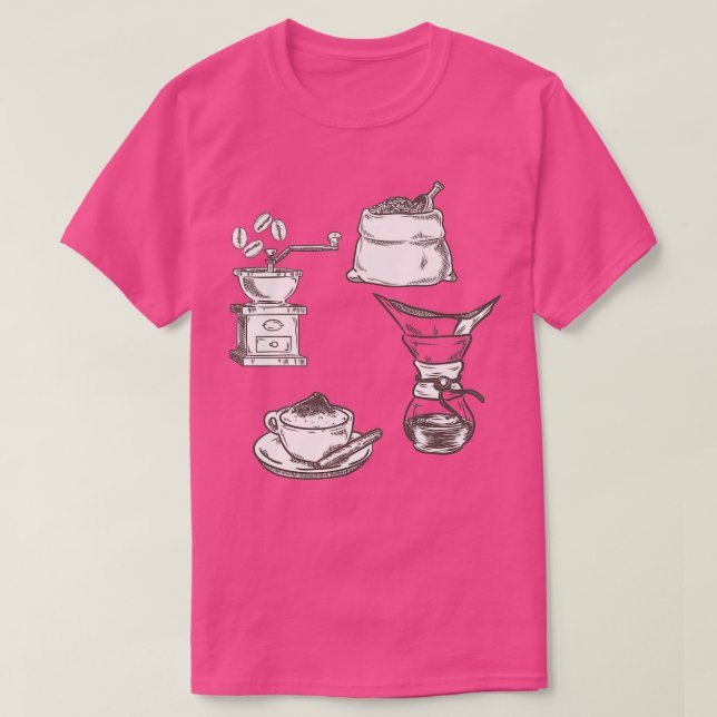 Camiseta El café es felicidad (Diseño del anverso)