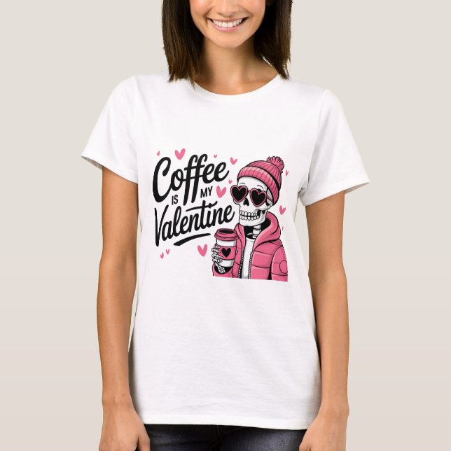 Camiseta El café es mi El día de San Valentín de San Valent (Anverso)