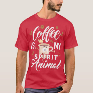Camiseta El Café Es Mi Espíritu Animal 1
