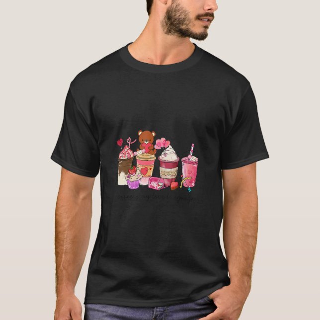 Camiseta El café es mi Lenguaje de Amor - café cupcake Tedd (Anverso)