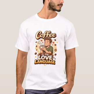 Camiseta El café es mi lenguaje del amor