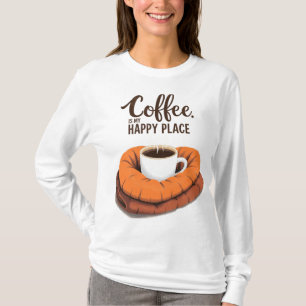 Camiseta El café es mi lugar feliz