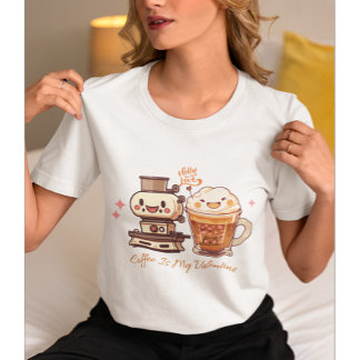 Camiseta El Café Es Mi Valentín | Café Valentine