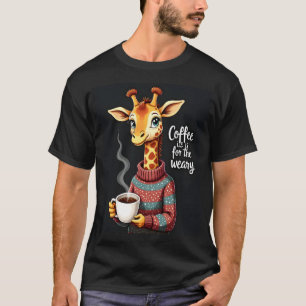Camiseta El café es para el divertido y cansado amante del