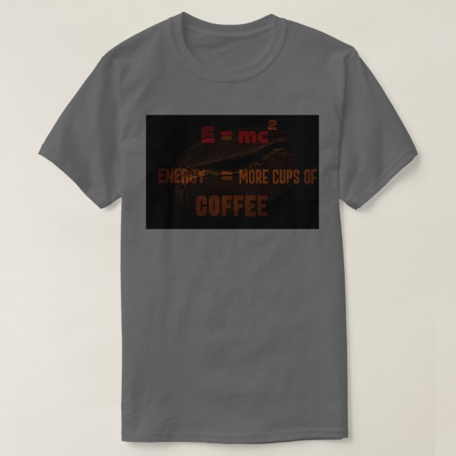 Camiseta el café es relativo (Diseño del anverso)