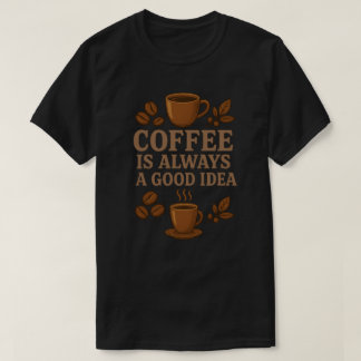 CAMISETA EL CAFÉ ES SIEMPRE UNA BUENA IDEA