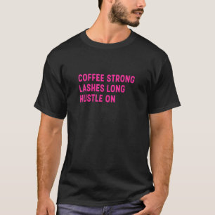 Camiseta El Café Fuertemente Lanza Larga Actividad En El Ma