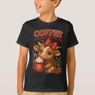 Camiseta El café gracioso me hace pasar unas vacaciones más