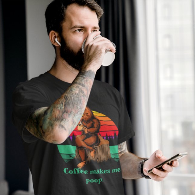 Camiseta El café matutino me hace divertida la boca (Subido por el creador)