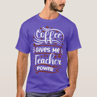 Camiseta El café me da poder docente