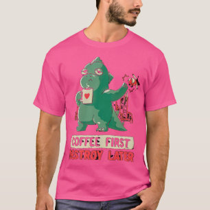 Camiseta El café me hace sentir menos destrucción de los as